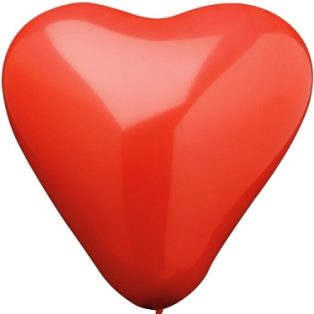 Szív alakú latex lufi, szív lufi, szíves lufi