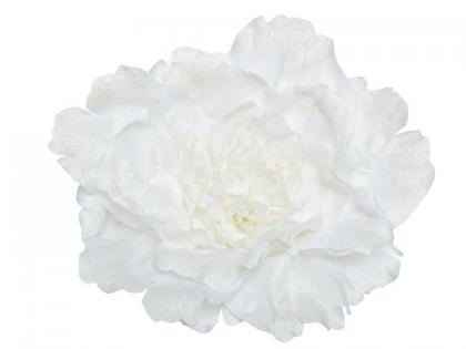 Fehér, térbeli selyemvirág 35cm