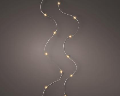 Elemes égősor, karácsonyi égősor, fényfüzér  20 LED 95cm