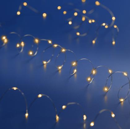 Elemes égősor, karácsonyi égősor, fényfüzér  20 LED 95cm