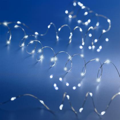 Elemes égősor, karácsonyi égősor, fényfüzér 100LED 495 cm melegfehér/hidegfehér