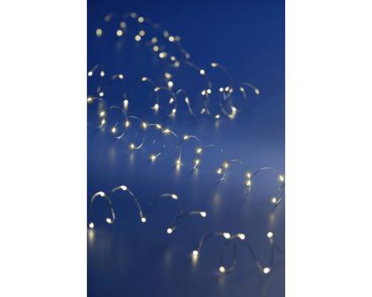 Elemes égősor, karácsonyi égősor, fényfüzér 100 LED 495 cm melegfehér/hidegfehér