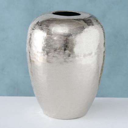 Ezüst fém váza