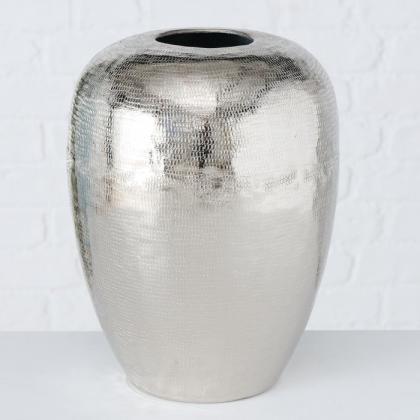 Ezüst fém váza