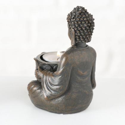 Buddha mécsestartó