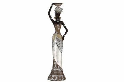Afrikai női szobor, hölgy szobor, női alak