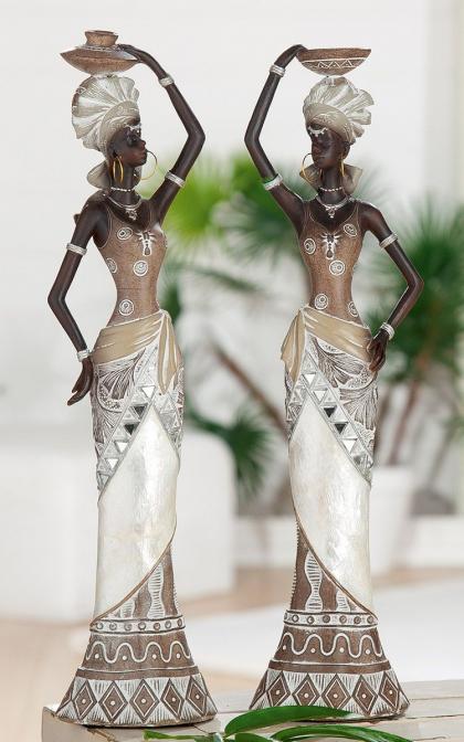 Afrikai női szobor, hölgy szobor, női alak