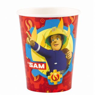 Sam a tűzoltó pohár, tűzoltós pohár, papírpohár