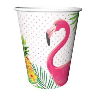Flamingós pohár, papírpohár