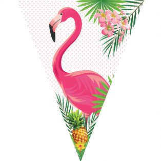 Flamingós zászlófüzér