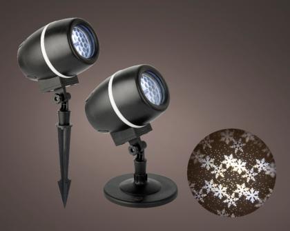 LED projektor mozgó effektekkel (hideg fehér)