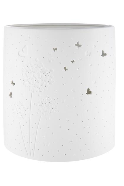 Porcelán lámpa, csipke lámpa,  pitypangos lámpa, virágos lámpa (több méret)