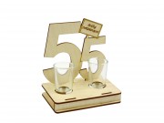 Pálinkás pohár szett 55. születésnapra
