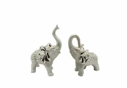Ezüst elefánt, elegáns elefánt, fényes elefánt