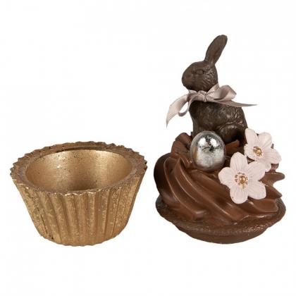 Húsvét nyúl, csokinyúl, csoki nyuszi, húsvéti nyuszi, nyuszis muffin, muffin dísz, cupcake dísz