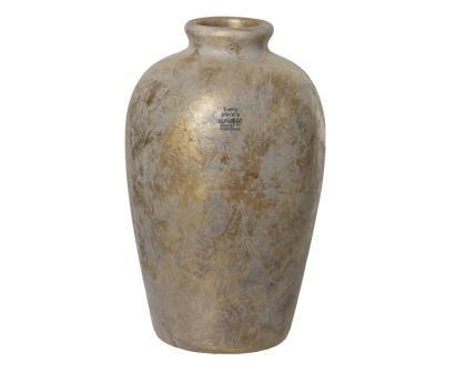 Antik hatású rézszínű terrakotta váza