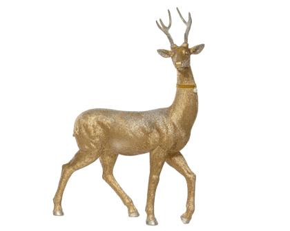 Arany őzfigura dekoráció (45 cm)