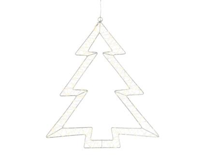 Karácsonyfa alakú hangulatvilágítás égősor, melegfehér, 38 cm