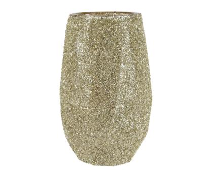 Arany glitteres váza (több méret)