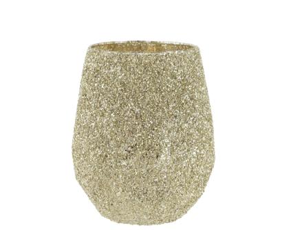 Arany glitteres váza (több méret)