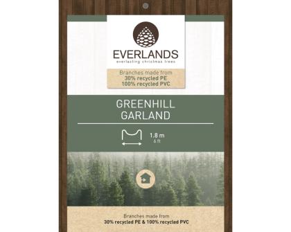 Élethű fenyőgirland, műfenyő girland
