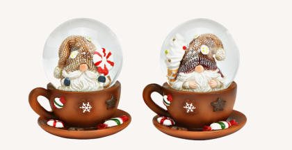 Hógömb, kávéscsészés manó (többféle)