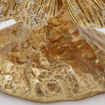 Fenyőfa dísz(több méret), arany fenyőfa, kerámia fenyőfa, elegáns fenyőfa