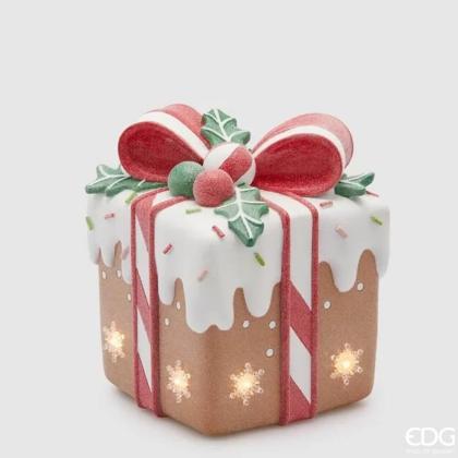 LED világító mézeskalács ajándékdoboz hangulatvilágítás (több méret), világító doboz, ajándék doboz, ajándékdoboz, ajándékcsomag