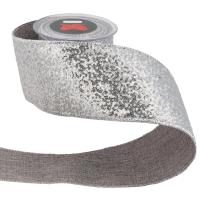 Karácsonyi szalag, masni, szalagtekercs, flitteres (6,7x450 cm, többféle)