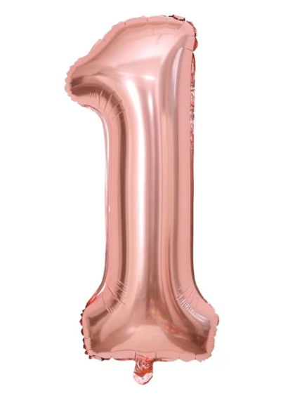 Rozé 1-es fólia lufi