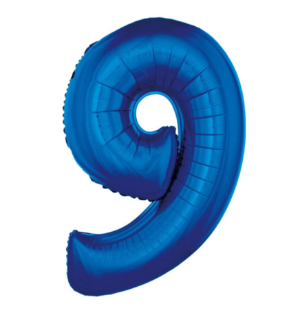 Kék 9-es lufi