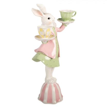Nyuszis gyertyatartó, húsvéti gyertyatartó, nyuszi csészékkel