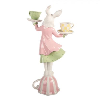 Nyuszis gyertyatartó, húsvéti gyertyatartó, nyuszi csészékkel