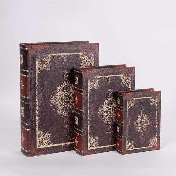 Díszdoboz, ajándékdoboz bőrhatású, könyv alakú (több méret)