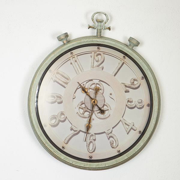 Falióra, bézs, antik hatású, ∅ 70 cm