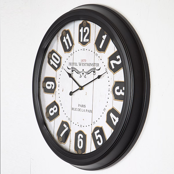 Falióra, antik fa hatású, Hotel Westminster, ∅ 62 cm