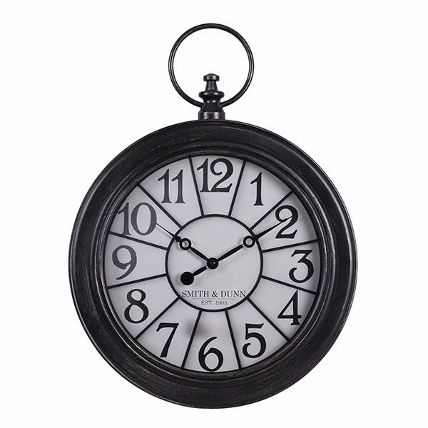 Falióra, fekete-fehér, Smith&Dunn, ∅ 45 cm