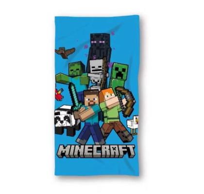 Gyerek strandtörülköző, Minecraft, Minecraftos törölköző, 140x70 cm