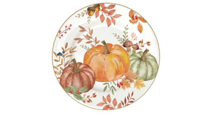 Porcelán desszerttányér díszdobozban, őszi tányér, 2 db-os szettben, Harvest