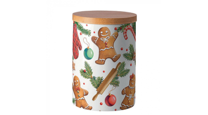 Mézeskalácsos tároló, konyhai tároló, tároló doboz, cukortartó, Gingerbread cookies
