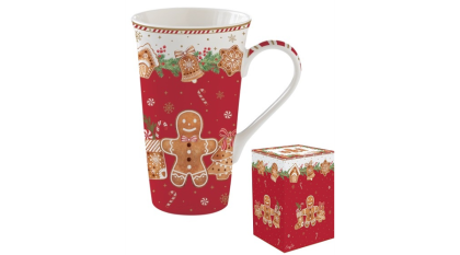 Mézeskalácsos bögre, kávés bögre, teás bögre,  karácsonyi bögre, Fancy Gingerbread