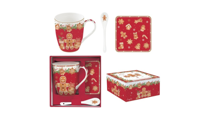 Mézeskalácsos bögre, kávés bögre, teás bögre,  karácsonyi bögre, Fancy Gingerbread