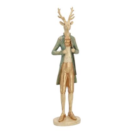 Szarvas figura, elegáns szarvas, kerámia szarvas, karácsonyi szarvas