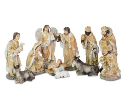 Betlehemi kerámia figurák szettben, 12 cm